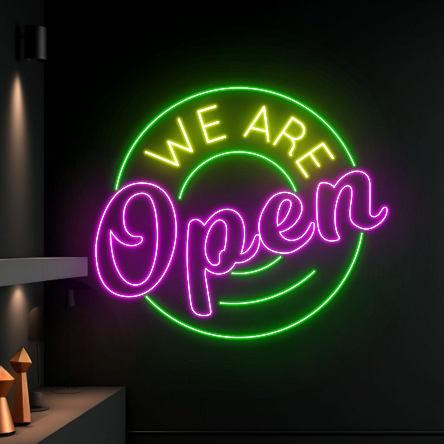 We Are Open Led Neon Sign Restaurant Welcome Decor | Shineneon