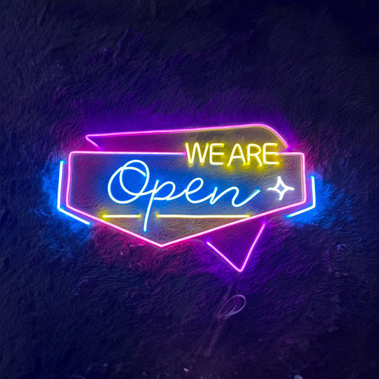 We Are Open Led Sign Open Led Sign Bar Neon Sign