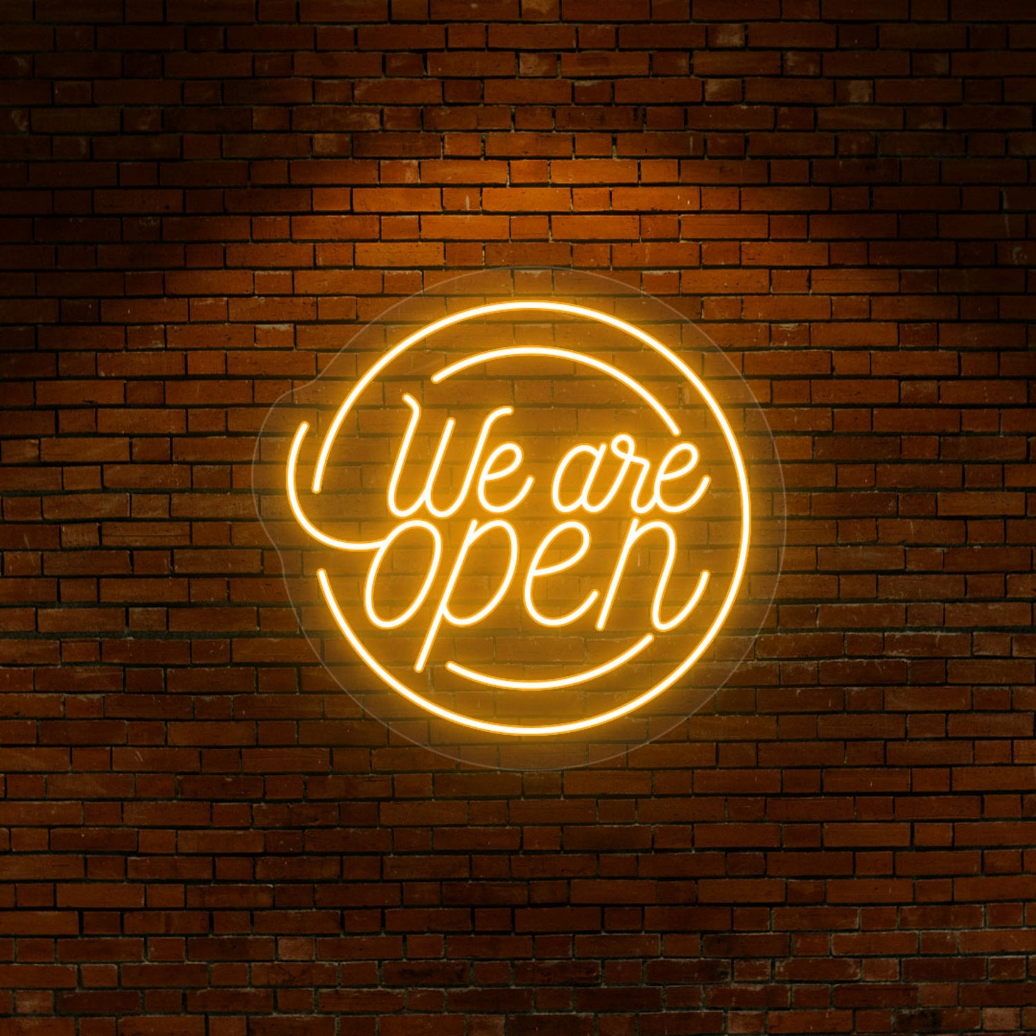 We Are Open Round Led Neon Sign | Shineneon