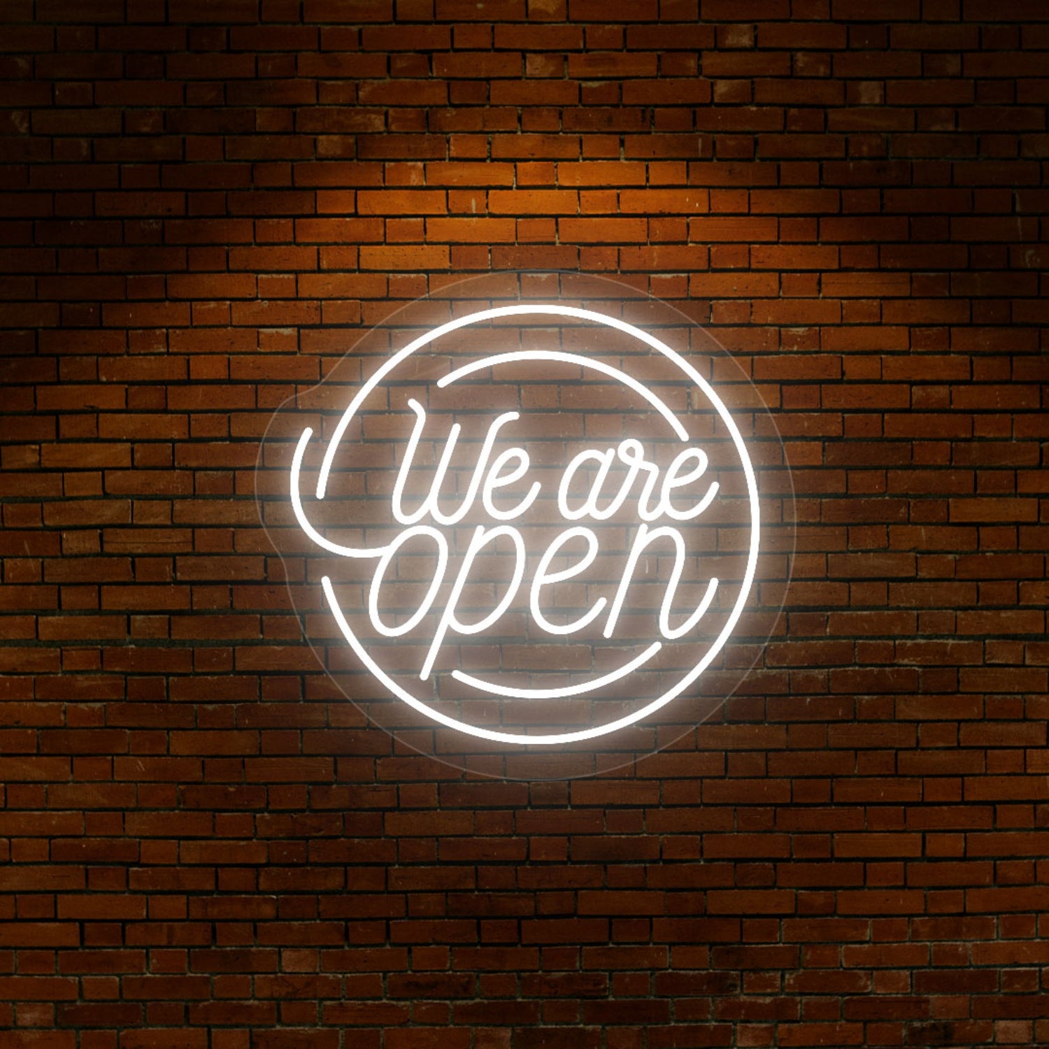 We Are Open Round Led Neon Sign | Shineneon