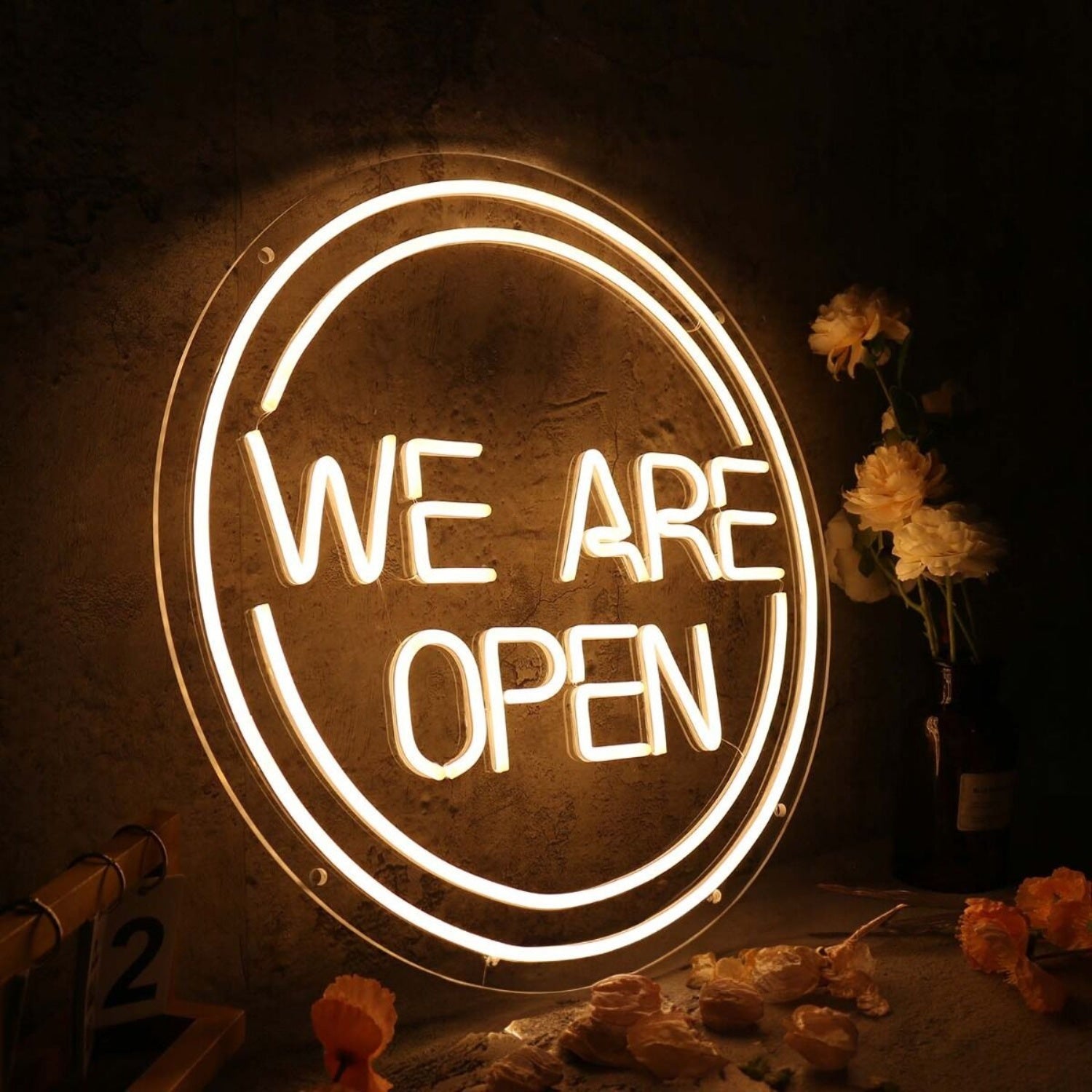 We Are Open White Led Neon Sign | Shineneon