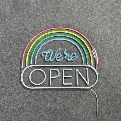 We Are Rainbow Open Led Neon Sign We Are Open Led Neon Sign | Shineneon