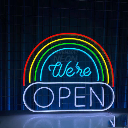 We Are Rainbow Open Led Neon Sign We Are Open Led Neon Sign | Shineneon