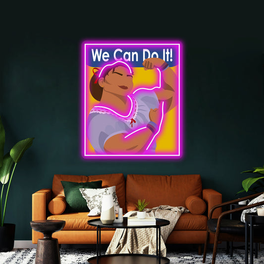 We Can Do It Luisa Artwork Neon Signs Custom