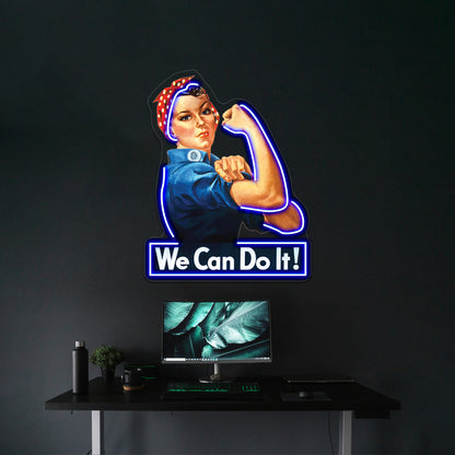 We Can Do It Pop Artwork Neon Signs Custom