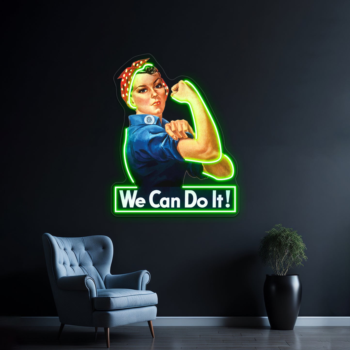 We Can Do It Pop Artwork Neon Signs Custom