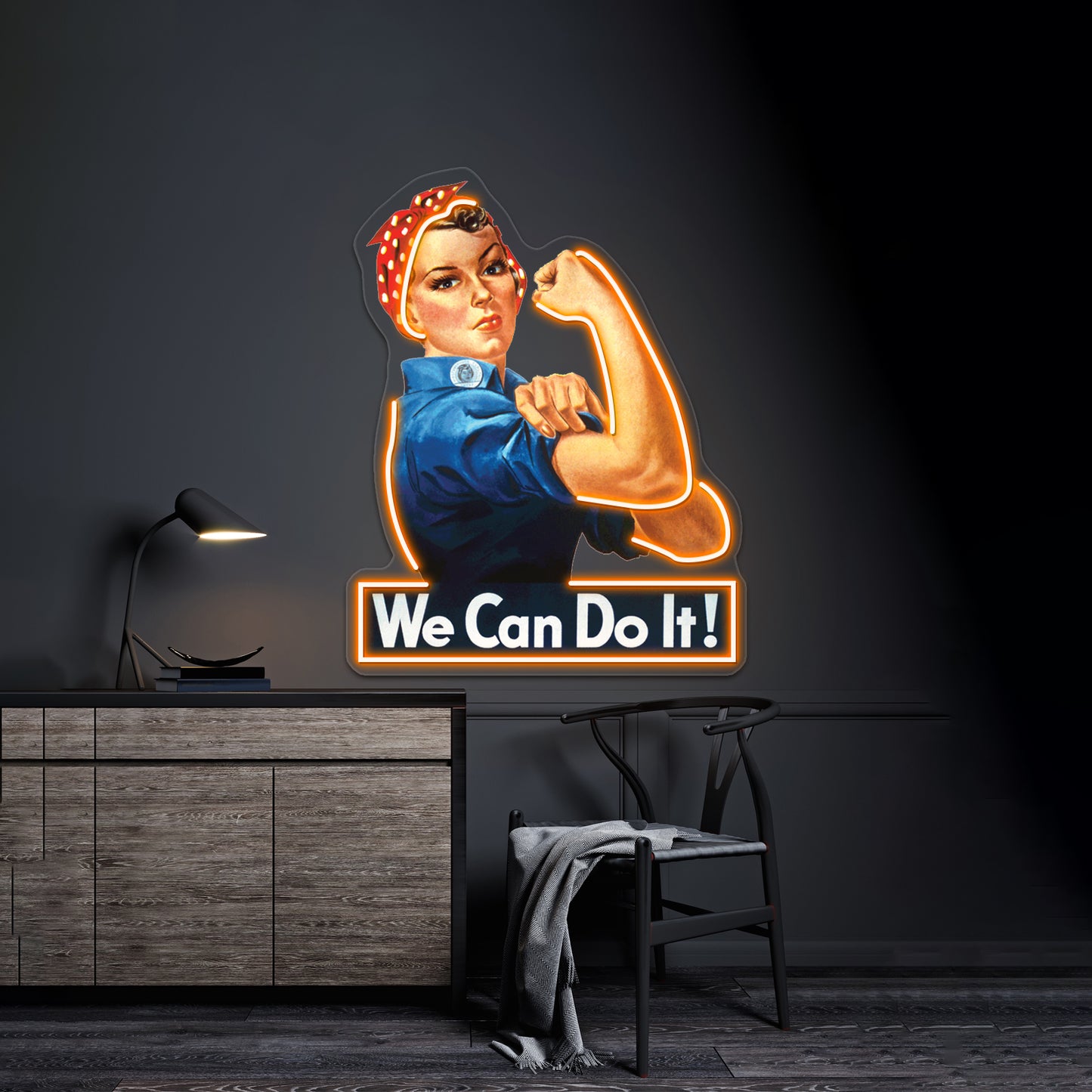 We Can Do It Pop Artwork Neon Signs Custom