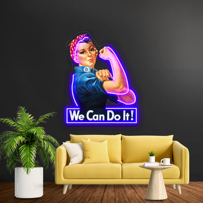 We Can Do It Pop Artwork Neon Signs Custom