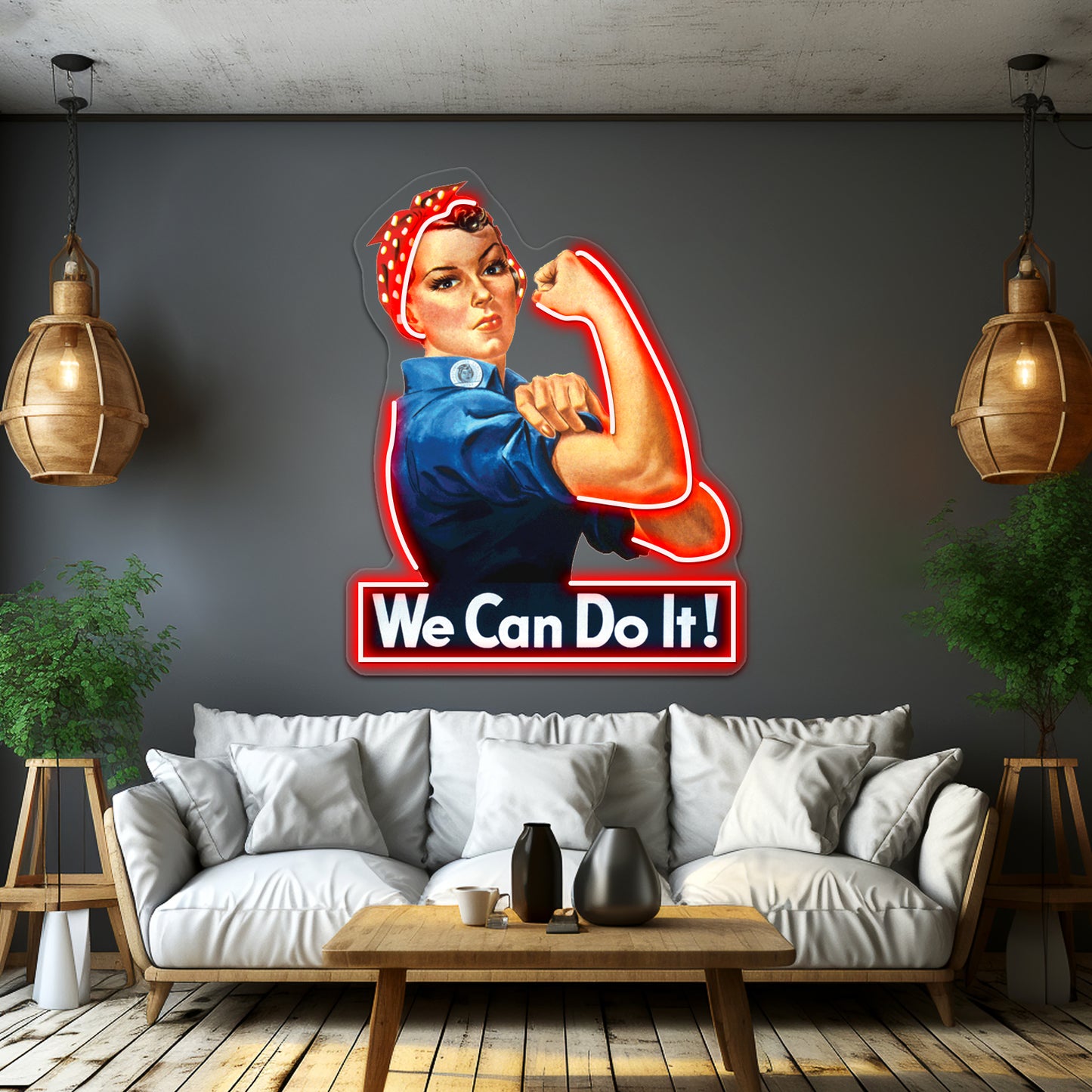 We Can Do It Pop Artwork Neon Signs Custom