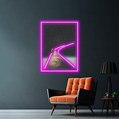 We Chose This Road My Dear Artwork Neon Signs Custom | Shineneon