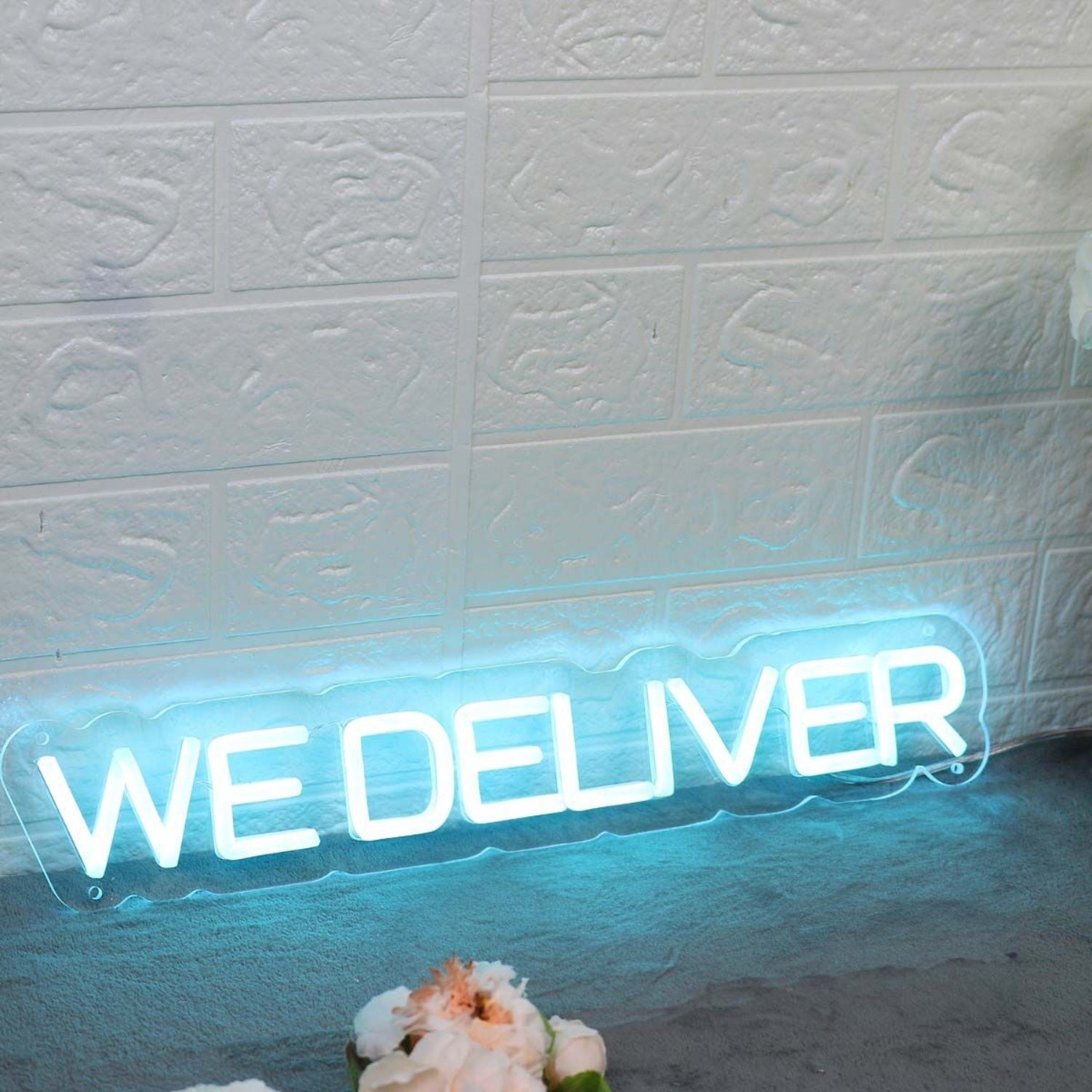 We Deliver Blue Led Neon Sign - Shineneon