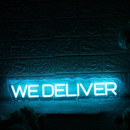 We Deliver Blue Led Neon Sign - Shineneon