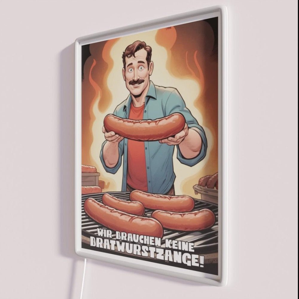We Dont Need Bratwurst Tongs Bratwurst Tongs Rgb Led Neon Sign - Shineneon