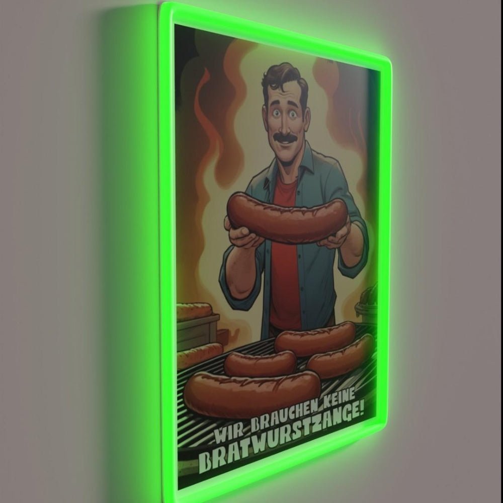 We Dont Need Bratwurst Tongs Bratwurst Tongs Rgb Led Neon Sign - Shineneon