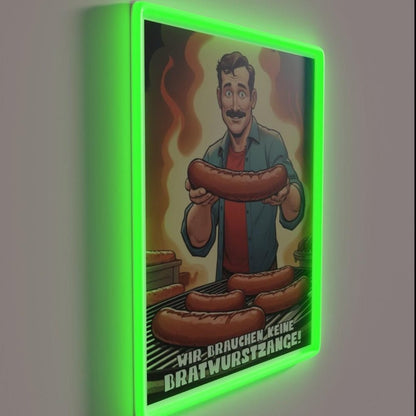 We Dont Need Bratwurst Tongs Bratwurst Tongs Rgb Led Neon Sign - Shineneon