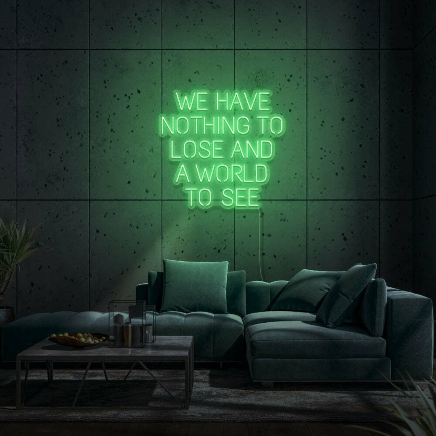 We Have Nothing To Lose And A World To See Led Neon Sign | Shineneon