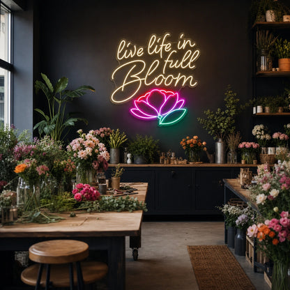 We Life LED Neon Sign real lifestyle scene
