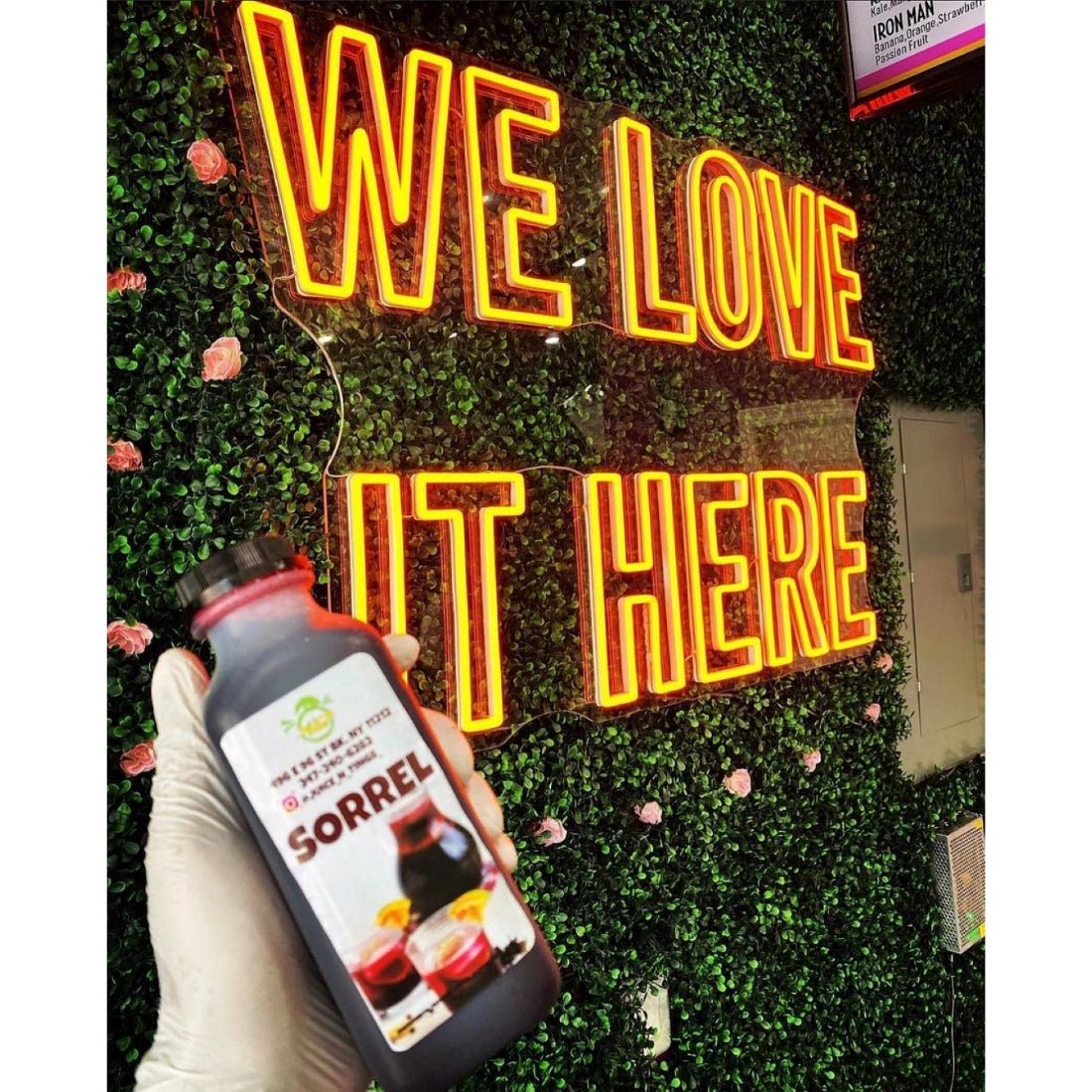 We Love It Here Led Sign Business Neon Sign - Shineneon