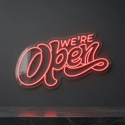 We Re Open Business LED Neon Sign - 01 Original Product Image