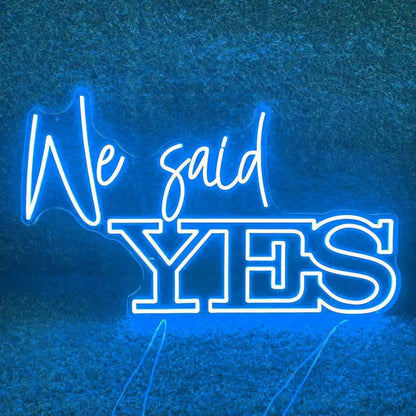We Said Yes Wedding Neon Sign | Shineneon
