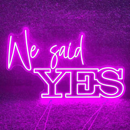 We Said Yes Wedding Neon Sign | Shineneon