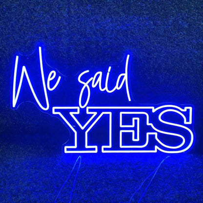 We Said Yes Wedding Neon Sign | Shineneon