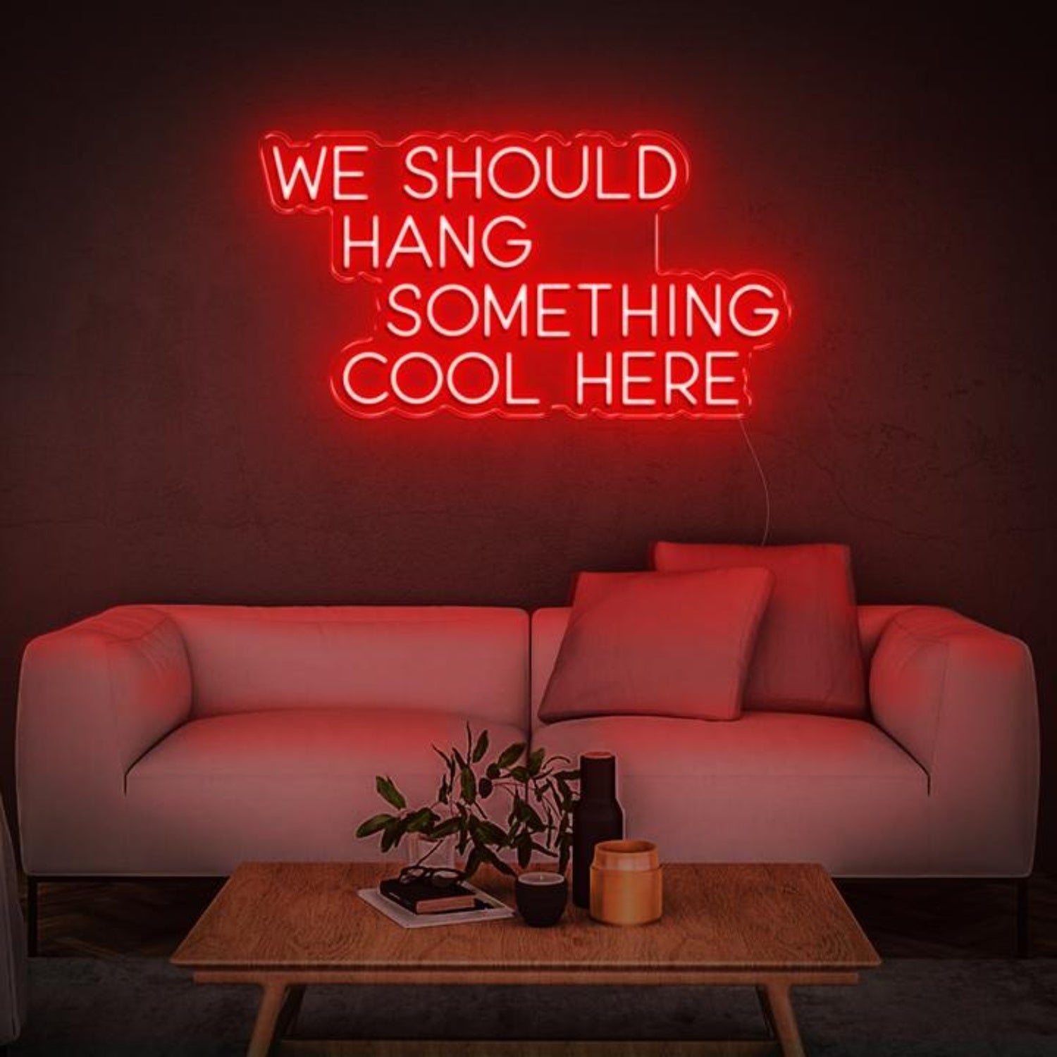 We Should Hang Something Cool Bright Green Led Neon Sign For Home Wall Decor | Shineneon