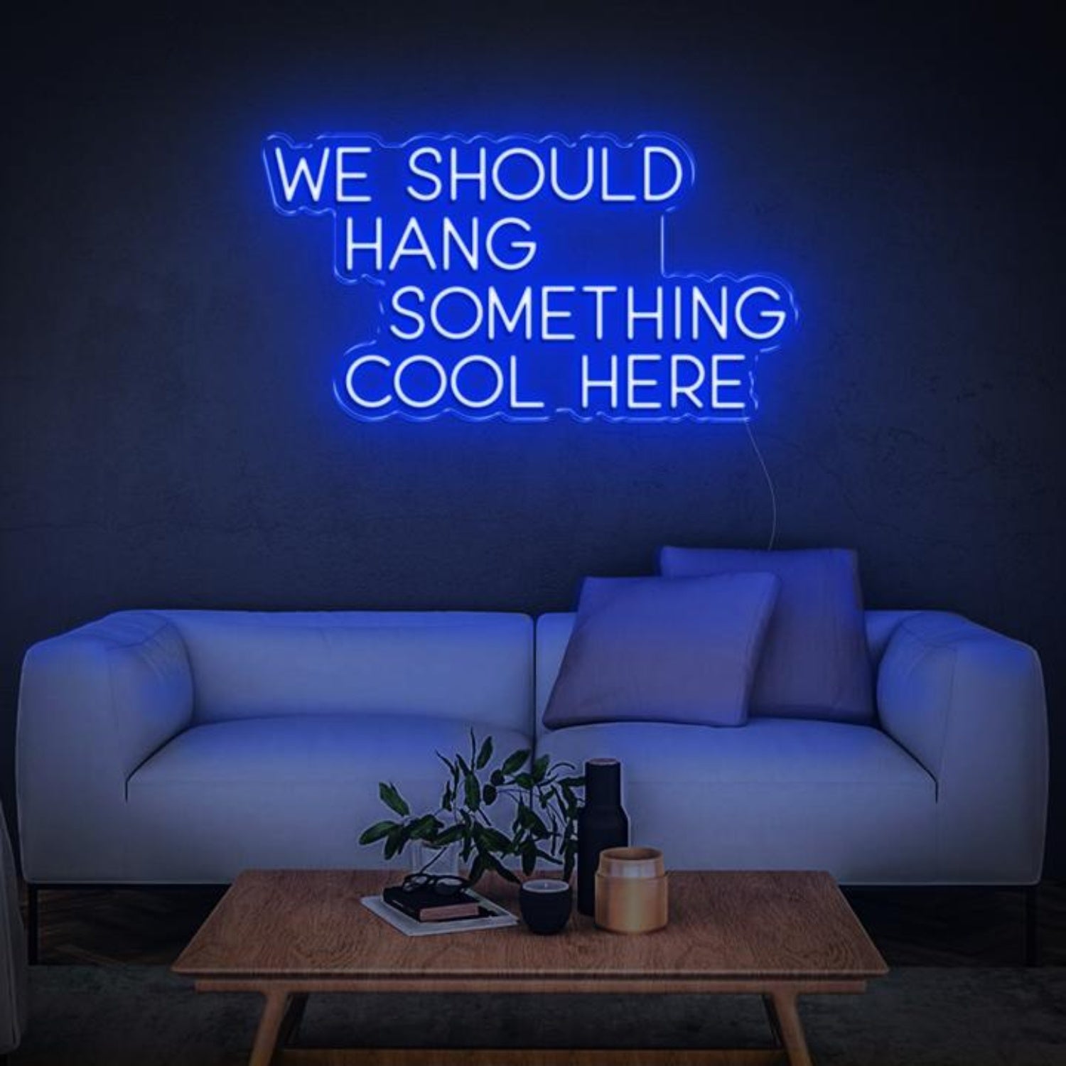 We Should Hang Something Cool Bright Green Led Neon Sign For Home Wall Decor | Shineneon