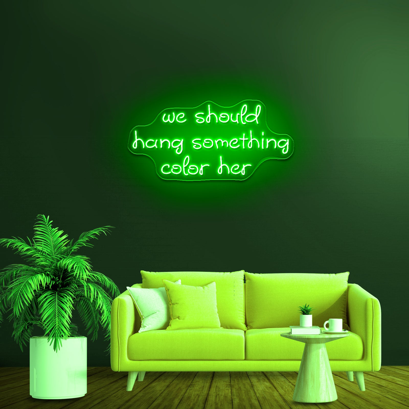 We Should Hang Something Cool Here Led Neon Sign - LED neon sign view 9