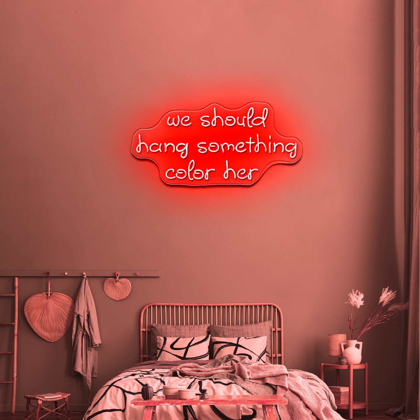 We Should Hang Something Cool Here Neon Sign - LED neon sign view 10