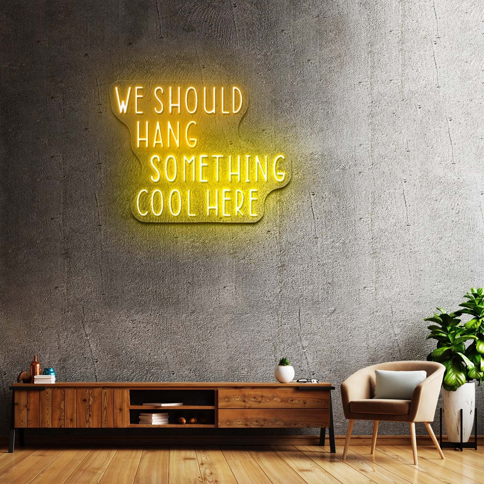 We Should Hang Something Cool Here Led Signs For Bedroom - Shineneon