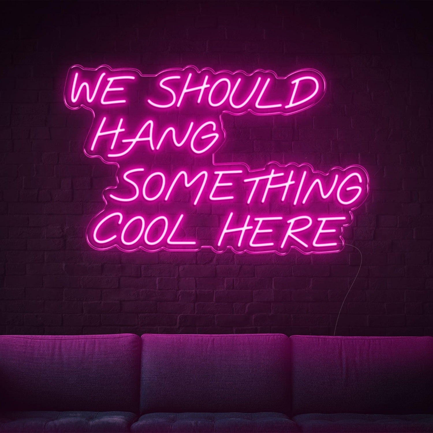 We Should Hang Something Cool Here Warm Yellow Led Neon Sign For Wall Decor | Shineneon