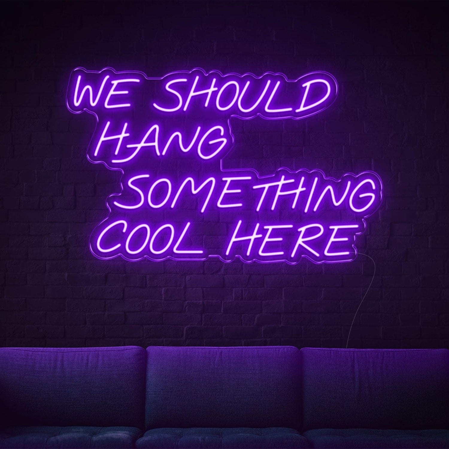 We Should Hang Something Cool Here Warm Yellow Led Neon Sign For Wall Decor | Shineneon