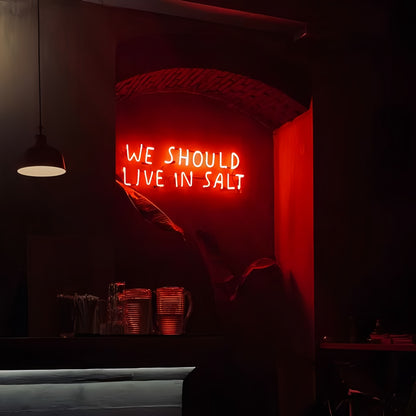 We Should Live In Salt Led Neon Sign Dive Into Adventure With Neon Salt | Shineneon