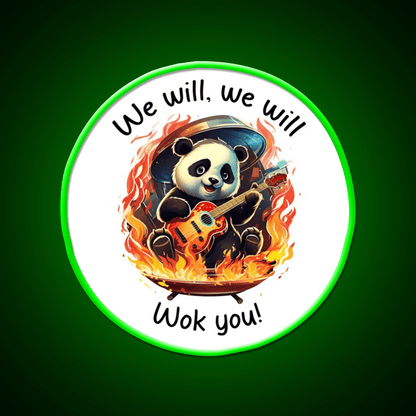 We Will Wok You Led Neon Sign Chinese Food Rgb Color - Shineneon