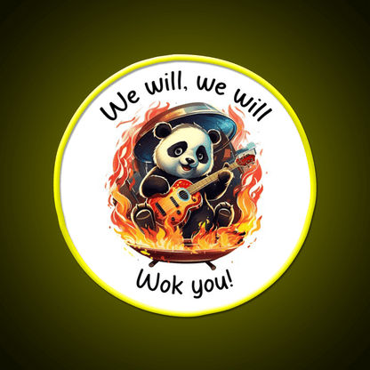We Will Wok You Led Neon Sign Chinese Food Rgb Color - Shineneon