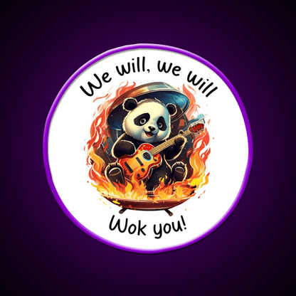 We Will Wok You Led Neon Sign Chinese Food Rgb Color - Shineneon