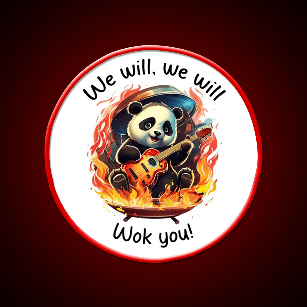 We Will Wok You Led Neon Sign Chinese Food Rgb Color - Shineneon