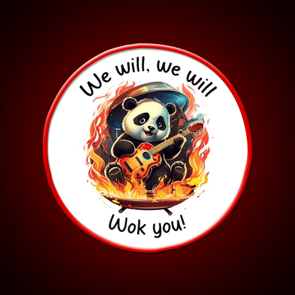 We Will Wok You Led Neon Sign Chinese Food Rgb Color - Shineneon