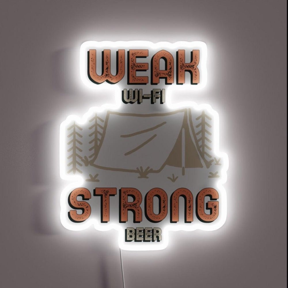 Weak Wi Fi Strong Beer Rgb Led Neon Sign - Shineneon