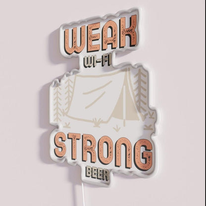 Weak Wi Fi Strong Beer Rgb Led Neon Sign - Shineneon