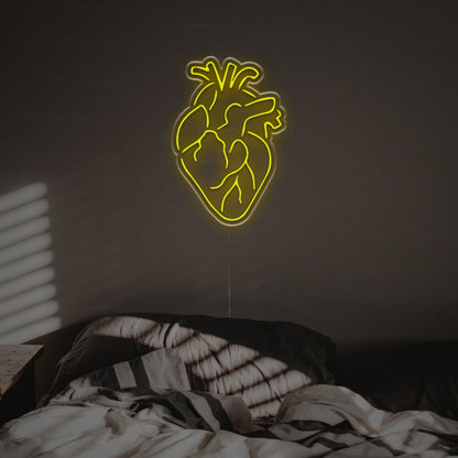 Wedding And Bar Ambiance With Detailed Heart Led Neon Sign | Shineneon