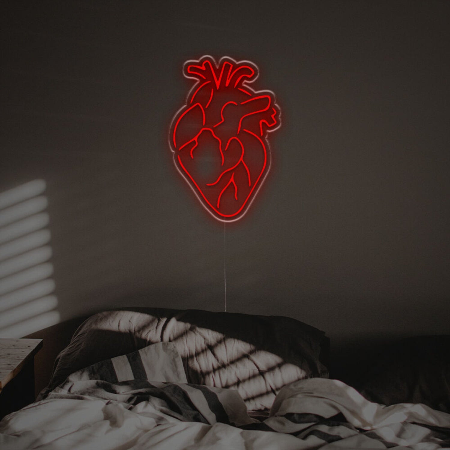 Wedding And Bar Ambiance With Detailed Heart Led Neon Sign | Shineneon