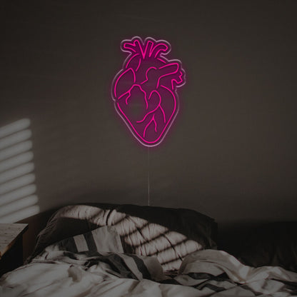 Wedding And Bar Ambiance With Detailed Heart Led Neon Sign | Shineneon