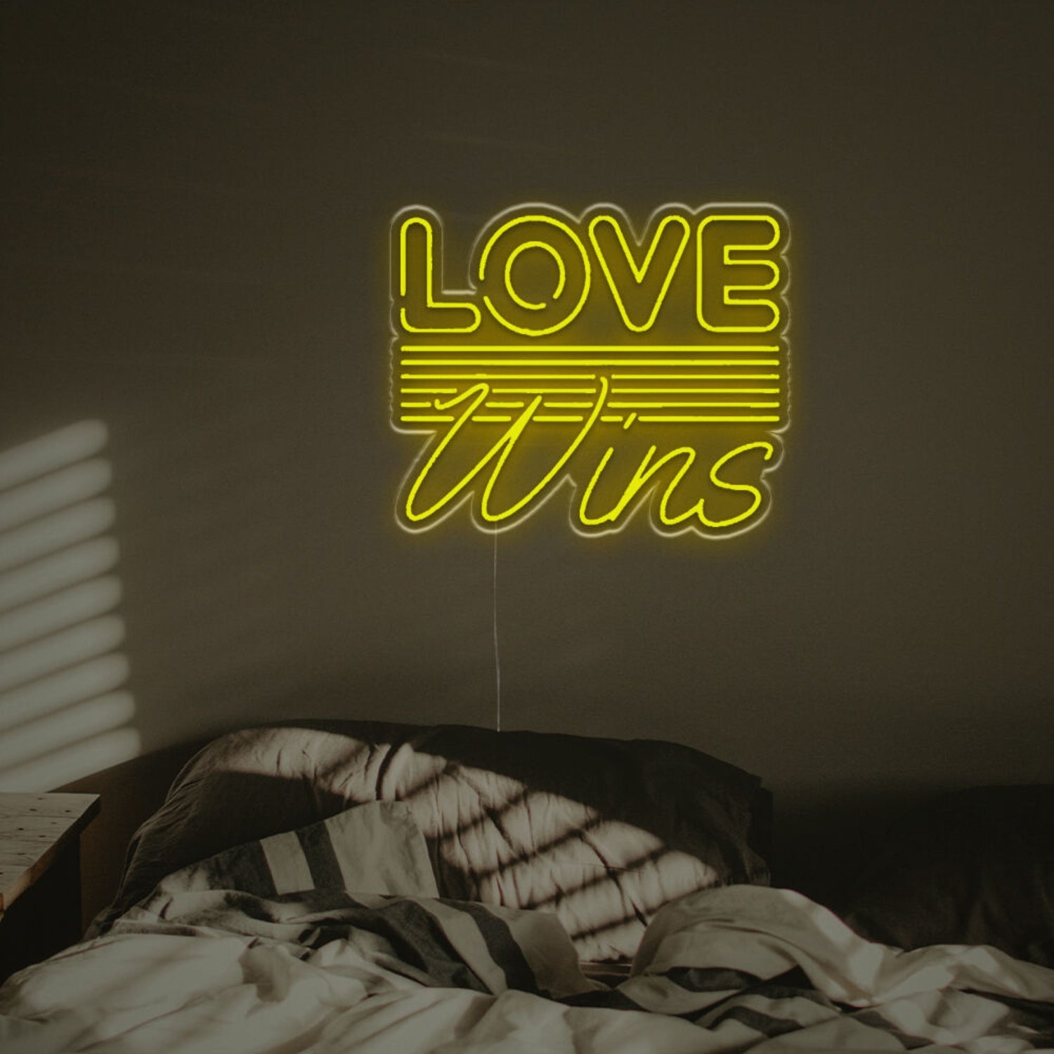Wedding And Celebrate Equality With The Love Wins Led Neon Sign | Shineneon