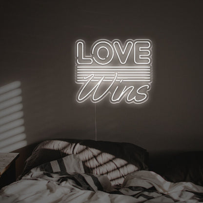 Wedding And Celebrate Equality With The Love Wins Led Neon Sign | Shineneon