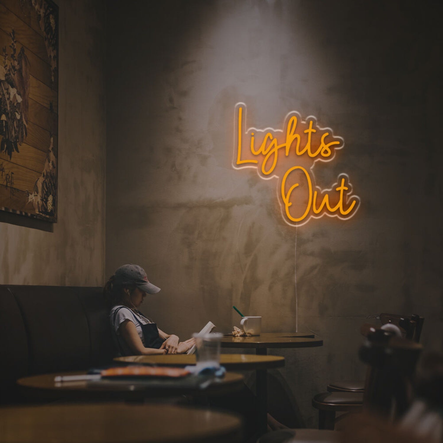 Wedding Bar And Office Ambience With The Lights Out Led Neon Sign | Shineneon