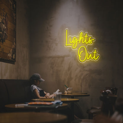 Wedding Bar And Office Ambience With The Lights Out Led Neon Sign | Shineneon