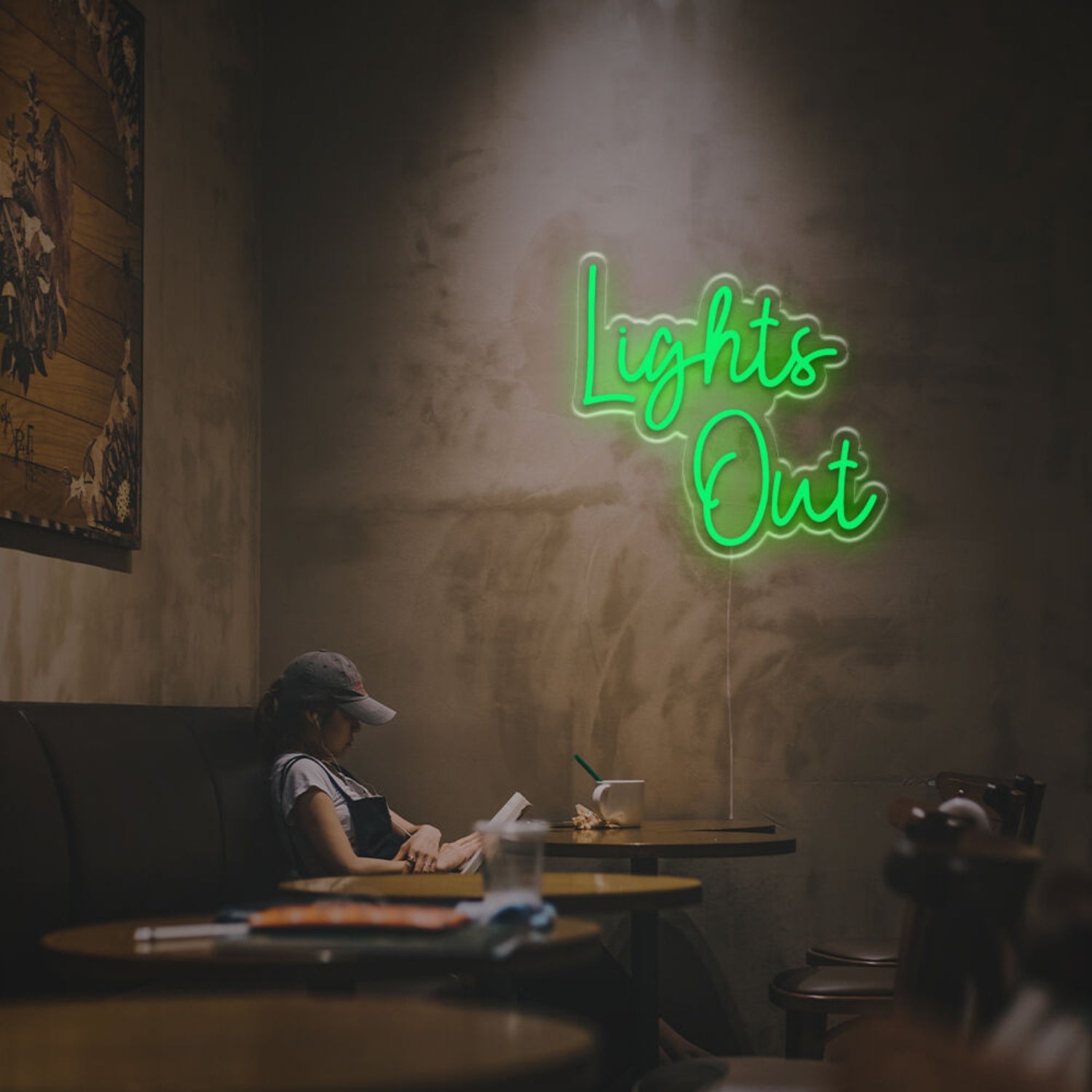 Wedding Bar And Office Ambience With The Lights Out Led Neon Sign | Shineneon