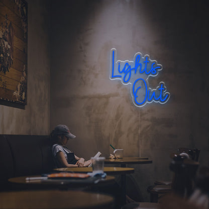 Wedding Bar And Office Ambience With The Lights Out Led Neon Sign | Shineneon